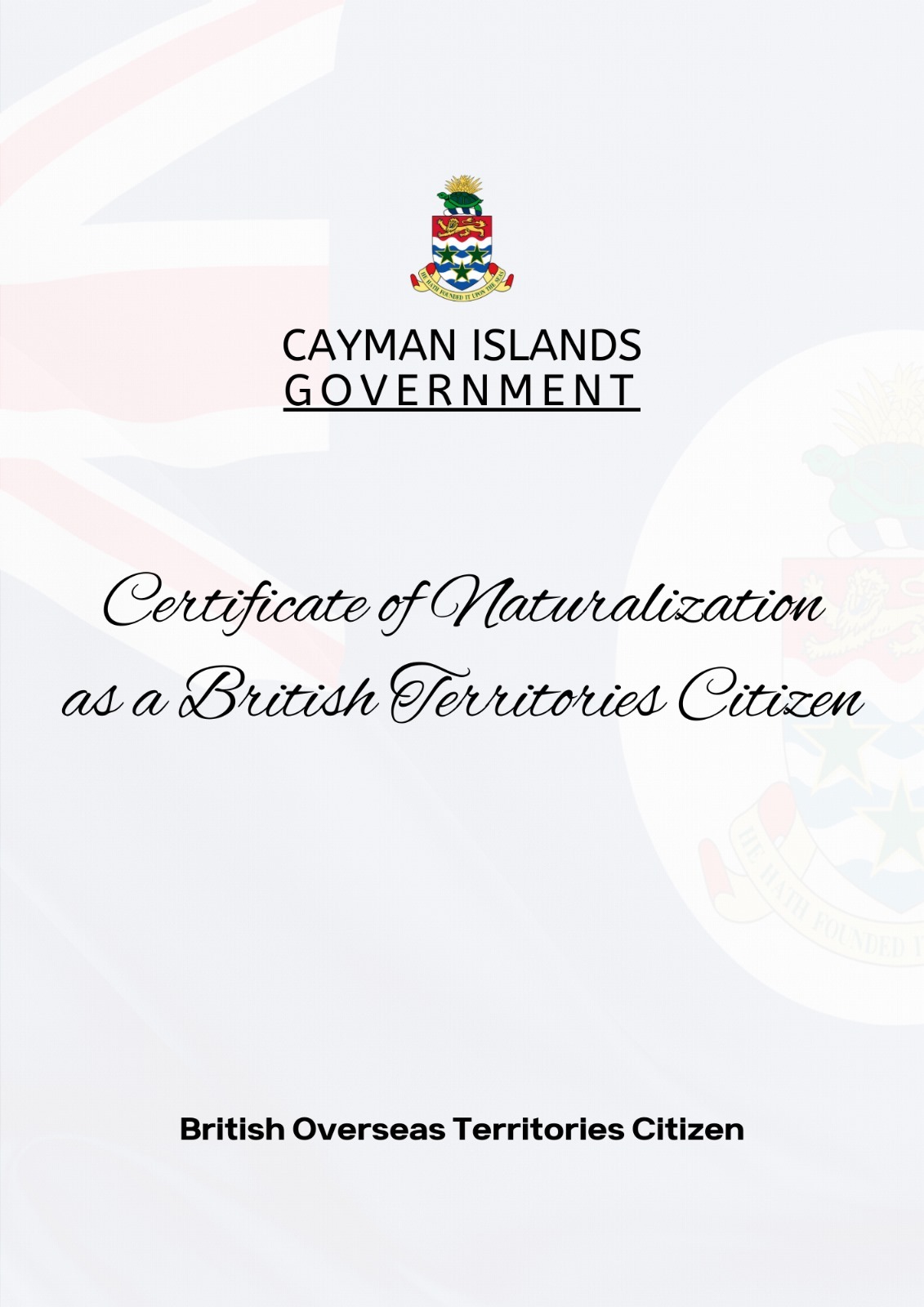 British Overseas Territories Citizen (BOTC)